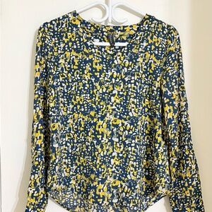 Stylish Yellow and Blue Women's Top